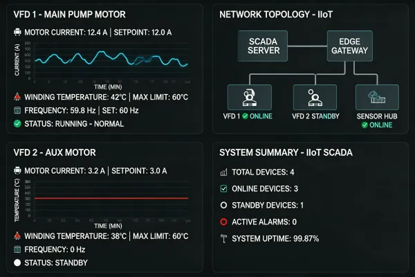 IIoT drive monitoring dashboard
